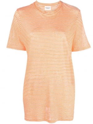 Csíkos póló Isabel Marant Etoile narancsszínű