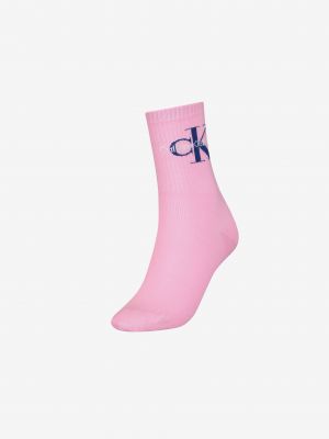 Чорапи Calvin Klein Jeans розово