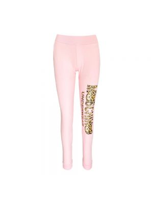 Leggings mit leopardenmuster Moschino pink