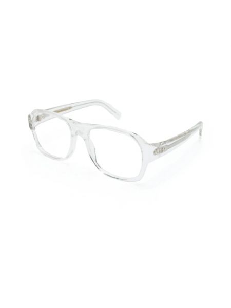 Okulary korekcyjne z kryształkami Moscot białe
