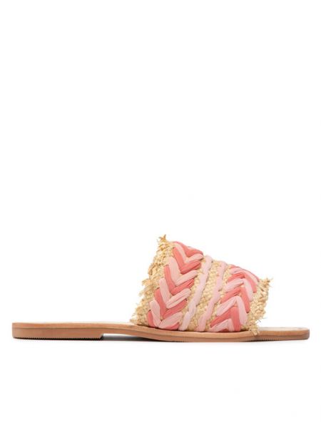 Kožené sandály Manebi růžové