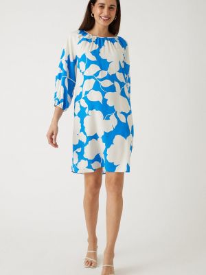 Прямое платье в цветочек с принтом Wallis синий