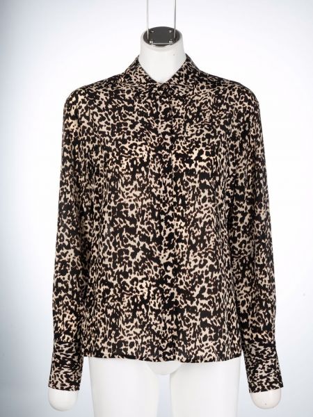 Camisa con estampado leopardo Liu Jo negro