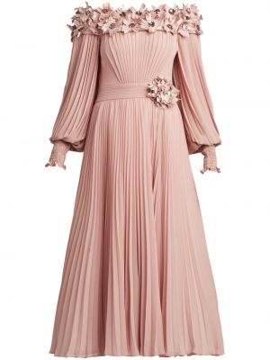 Вечерна рокля с кристали Tadashi Shoji розово