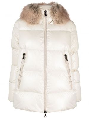 Pūkinė striukė Moncler smėlinė