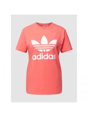 T-shirt z printem Adidas Originals, pomarańczowy