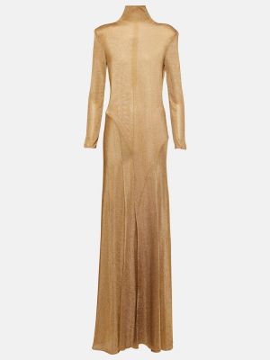 Jersey maxikleid Tom Ford gold