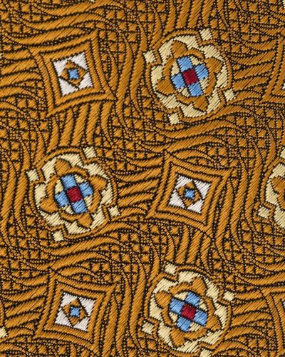 Corbata con estampado geométrico Kiton marrón
