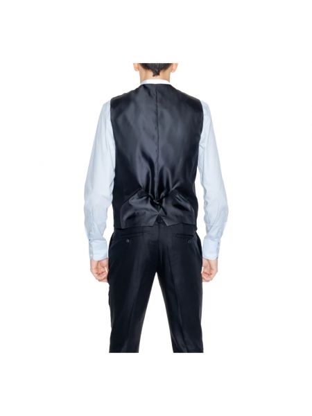 Chaleco de traje de lino Antony Morato negro