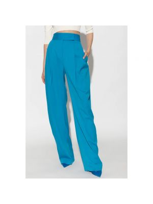 Pantalones chinos plisados The Attico azul