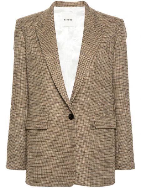 Kontrolleret blazer Sandro brun