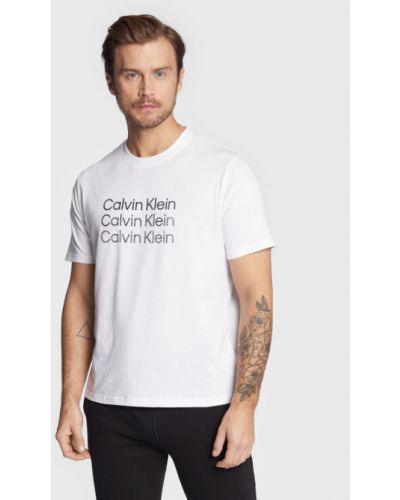 Calvin Klein Performance Póló 00GMF2K112 Fehér Regular Fit