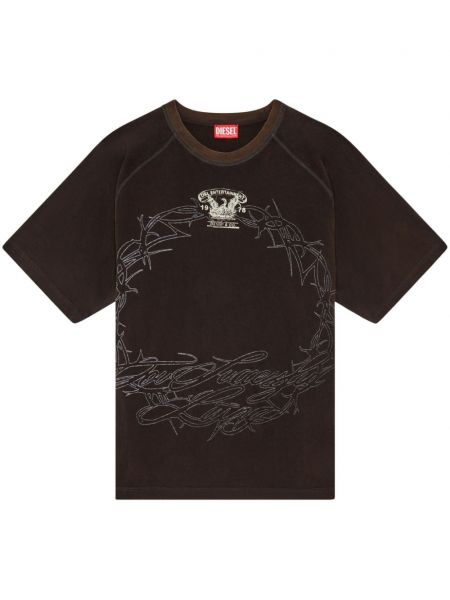 T-shirt Diesel marron