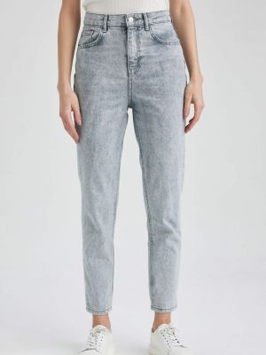 Priliehavé džínsy Defacto sivá