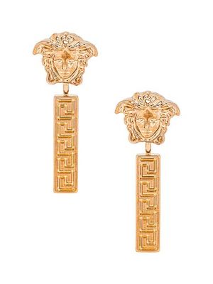 Złote kolczyki sztyfty Versace