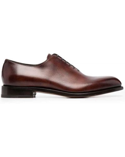 Zapatos oxford con cordones Salvatore Ferragamo marrón