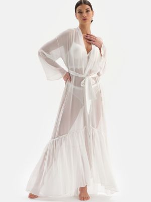 Φόρεμα με δαντέλα Dagi λευκό