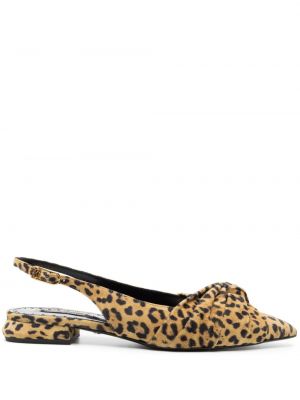 Papuci tip mules cu imagine cu model leopard Roberto Cavalli