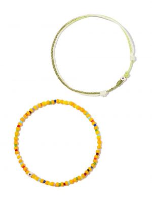 Bracelet avec perles Luis Morais jaune