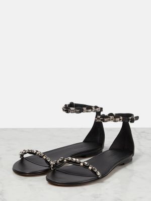 Sandały skórzane Isabel Marant czarne
