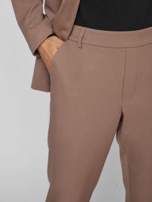 Pantaloni plissettati Vila marrone