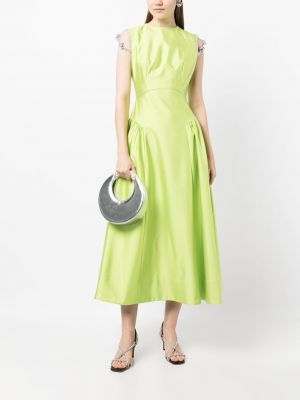 Sukienka midi z kryształkami Rachel Gilbert zielona