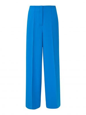 Широки панталони тип „марлен“ Comma синьо