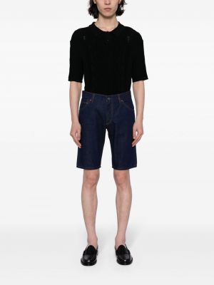 Džínové šortky s nízkým pasem Dolce & Gabbana modré