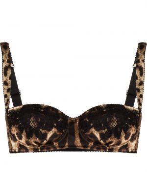 Leopard trykt balkong Dolce & Gabbana brun