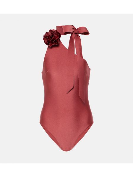 Gėlėtas maudymosi kostiumėlis Zimmermann raudona