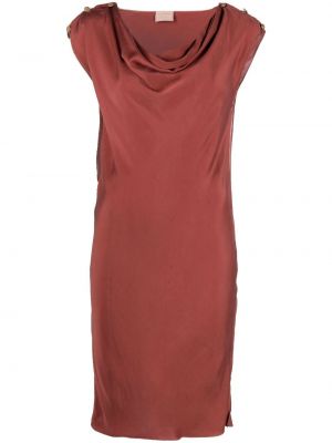 Hedvábné šaty Lanvin Pre-owned - červená