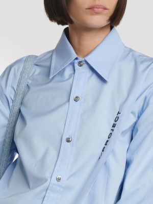 Bavlnená košeľa Y/project modrá