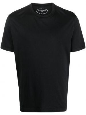 T-shirt con scollo tondo Fedeli nero