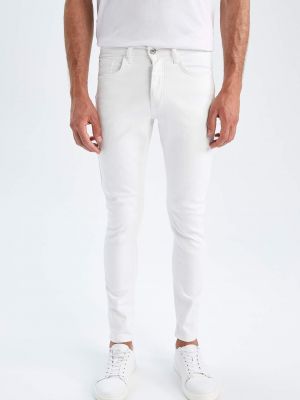 Priliehavé džínsy s rovným strihom Defacto sivá