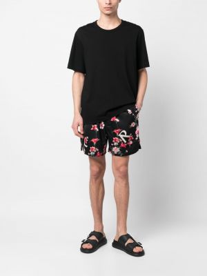Geblümte shorts mit print Represent schwarz