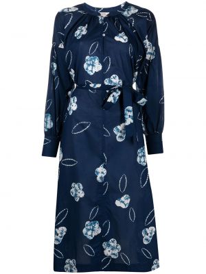 Рубашка платье с принтом Baum Und Pferdgarten, синее