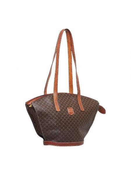 Retro shopper handtasche mit taschen Celine Vintage braun