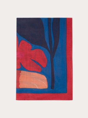 Pañuelo de lana con estampado Inoui Editions rojo