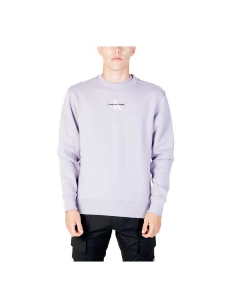 Sweatshirt mit rundhalsausschnitt Calvin Klein Jeans lila