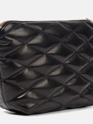 Ватирани кожени чанта тип „портмоне“ Saint Laurent черно