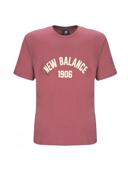 Koszulka z krótkim rękawem New Balance różowa
