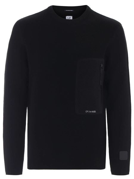 Шерстяной свитер C.p. Company черный
