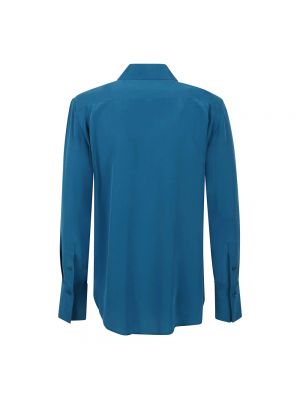 Camisa de seda Equipment azul