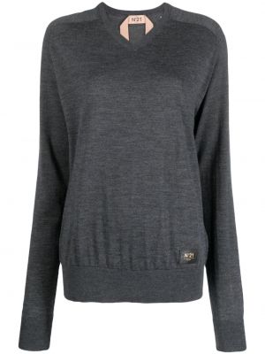 Sweter wełniany N°21 szary