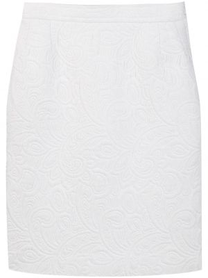 Falda de tubo ajustada acolchada Yves Saint Laurent Pre-owned blanco