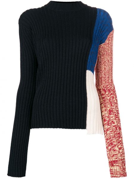 Długi sweter wełniany z długim rękawem Calvin Klein 205w39nyc - сzarny