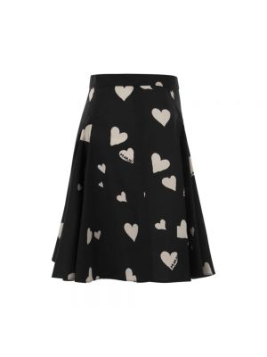 Mini falda con corazón Marni negro