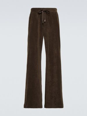 Pantalones de chándal de algodón Dolce&gabbana gris