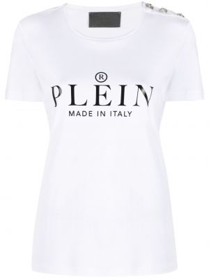 T-shirt mit print Philipp Plein weiß