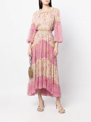Geblümt bluse mit print Misa Los Angeles pink